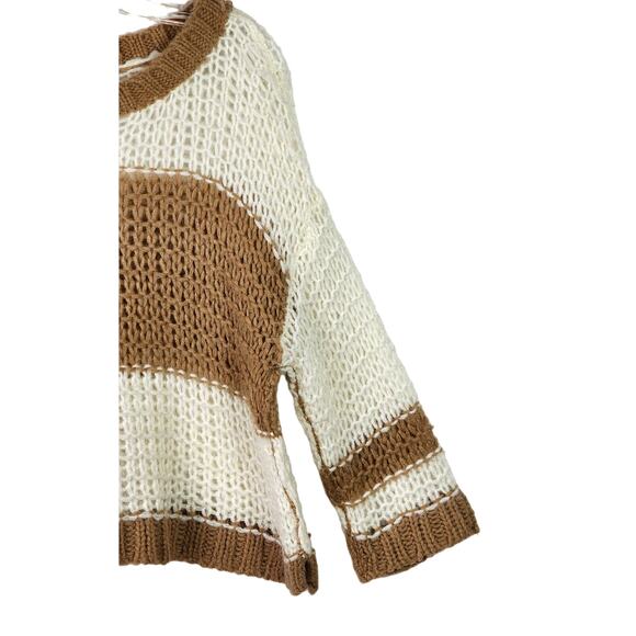 Urban Outfitters Chunky Color-Block Open Knit Sweater XS - Picture 11 of 16